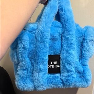 Plush Blue Tote